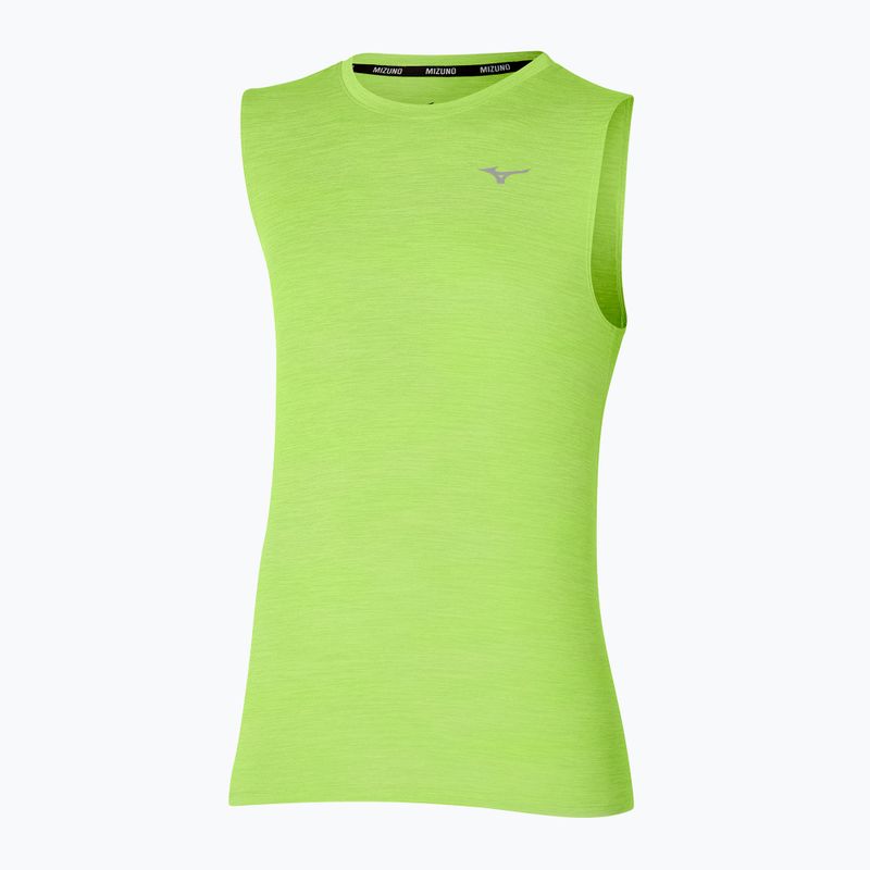 Férfi futópóló Mizuno Impulse Core lime