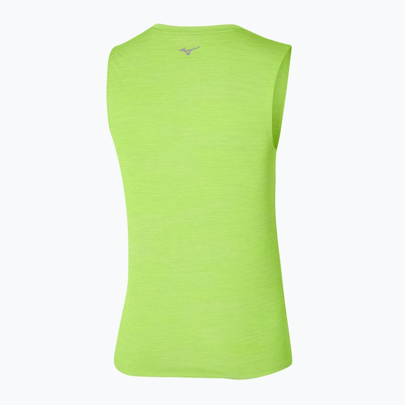 Férfi futópóló Mizuno Impulse Core lime 2