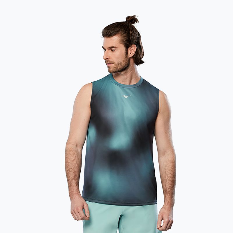 Férfi futótrikó Mizuno Core Graphic aquifer