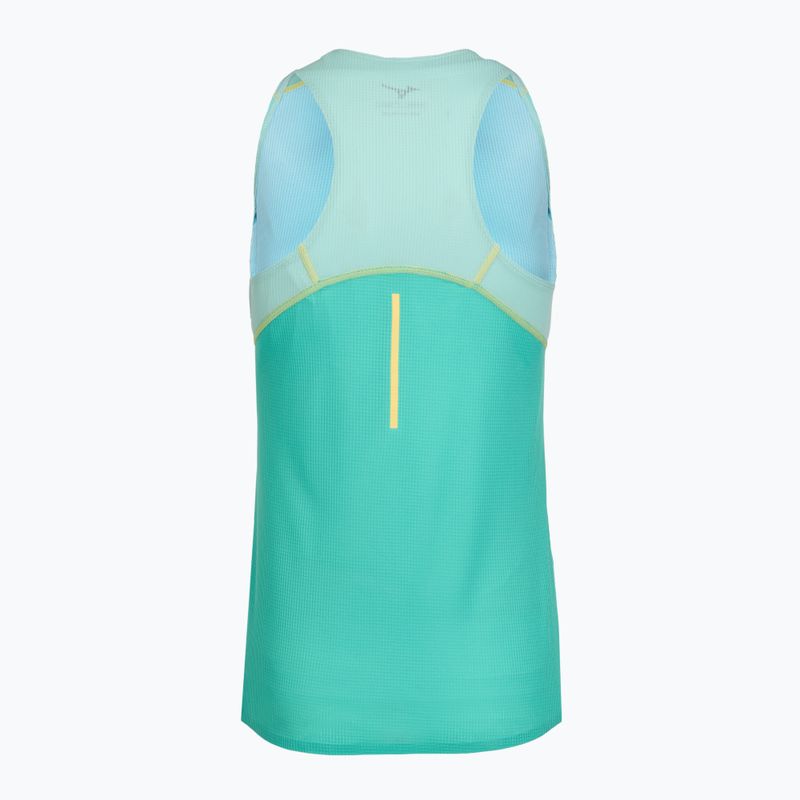 Női futótrikó Mizuno Aero Tank blue turquoise 2