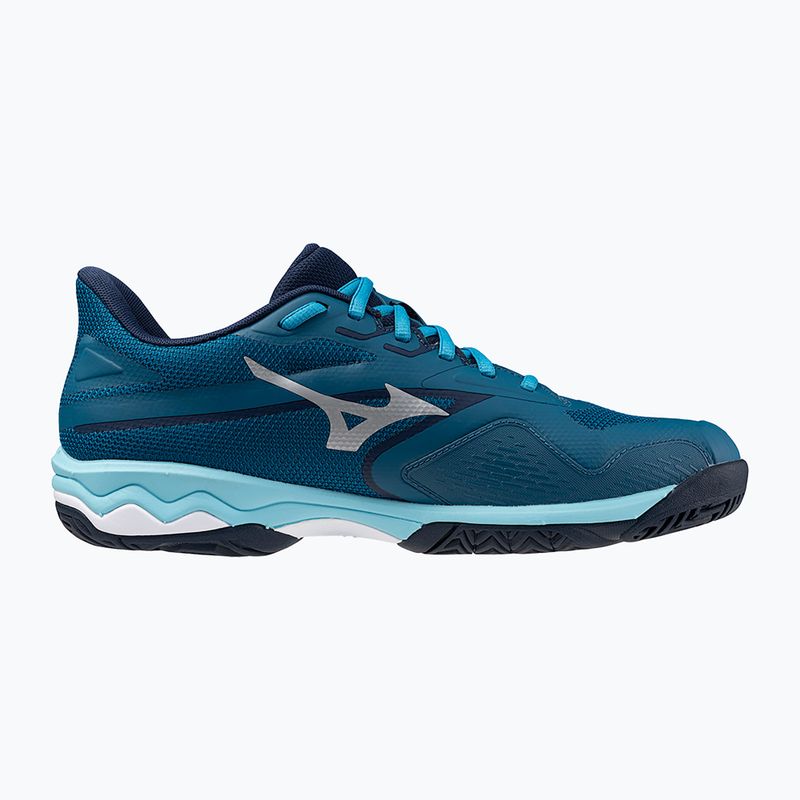 Férfi teniszcipő Mizuno Wave Exceed Light 2 AC moroccan blue / white / bluejay 9