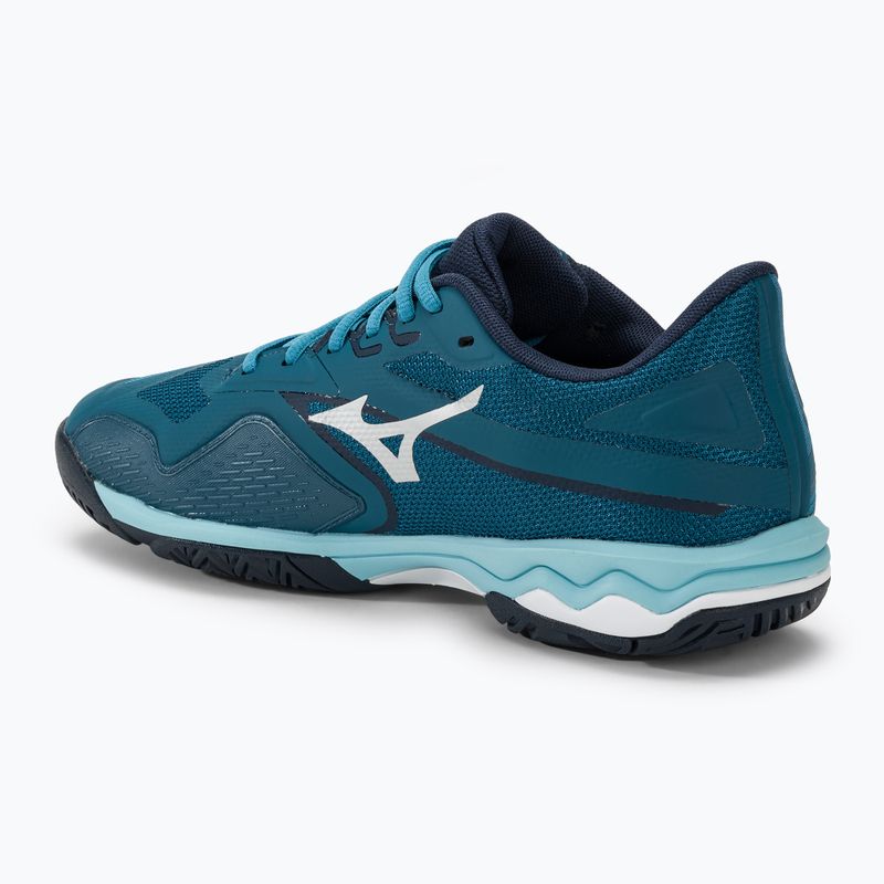 Férfi teniszcipő Mizuno Wave Exceed Light 2 AC moroccan blue / white / bluejay 3