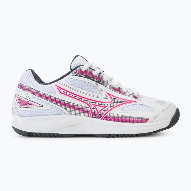 Női teniszcipő Mizuno Break Shot 4 AC white / pink tetra / turbulence 2