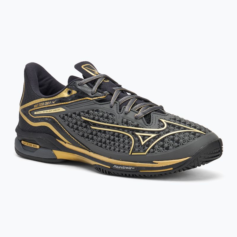 Férfi teniszcipő Mizuno Wave Exceed Tour 6 AC iron gate/gold/black