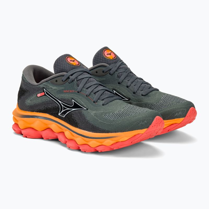 Női futócipő Mizuno Wave Sky 7 turbulence/white/carrot curl 5