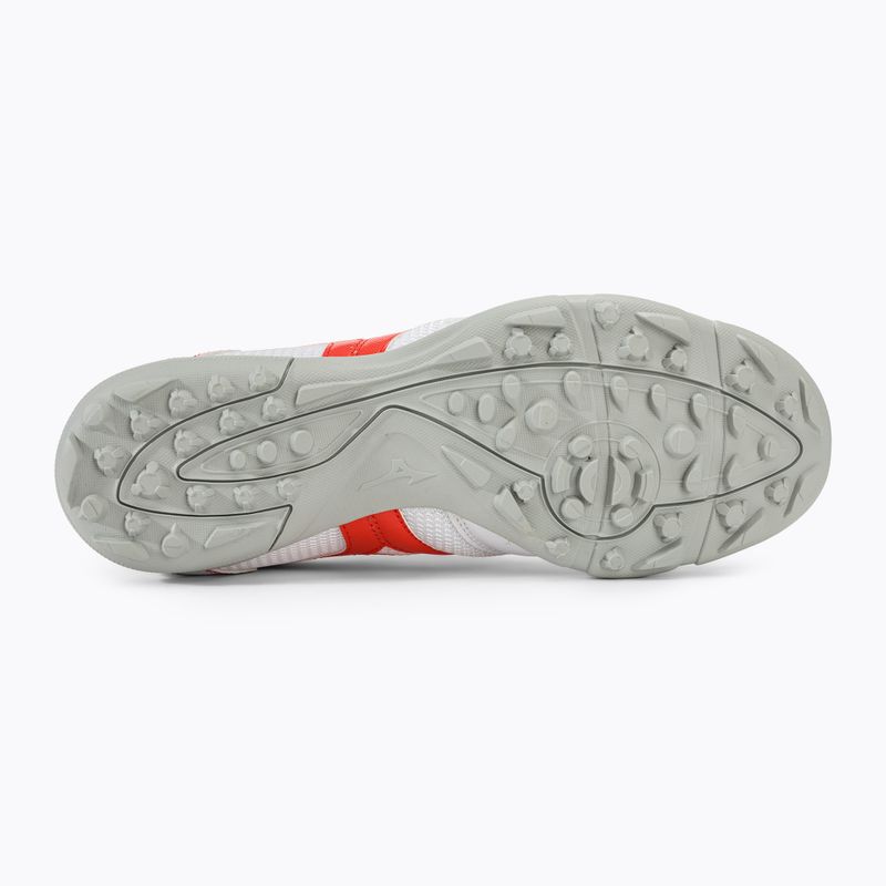 Gyerek focicipő Mizuno MRL Sala Club TF Jr white/radiant red 4