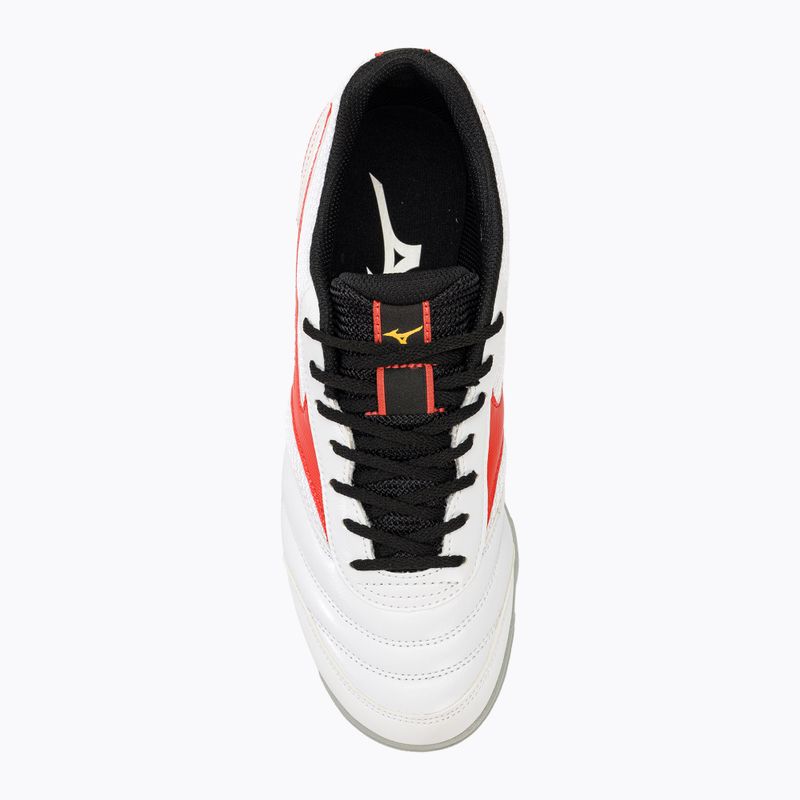 Gyerek focicipő Mizuno MRL Sala Club TF Jr white/radiant red 5