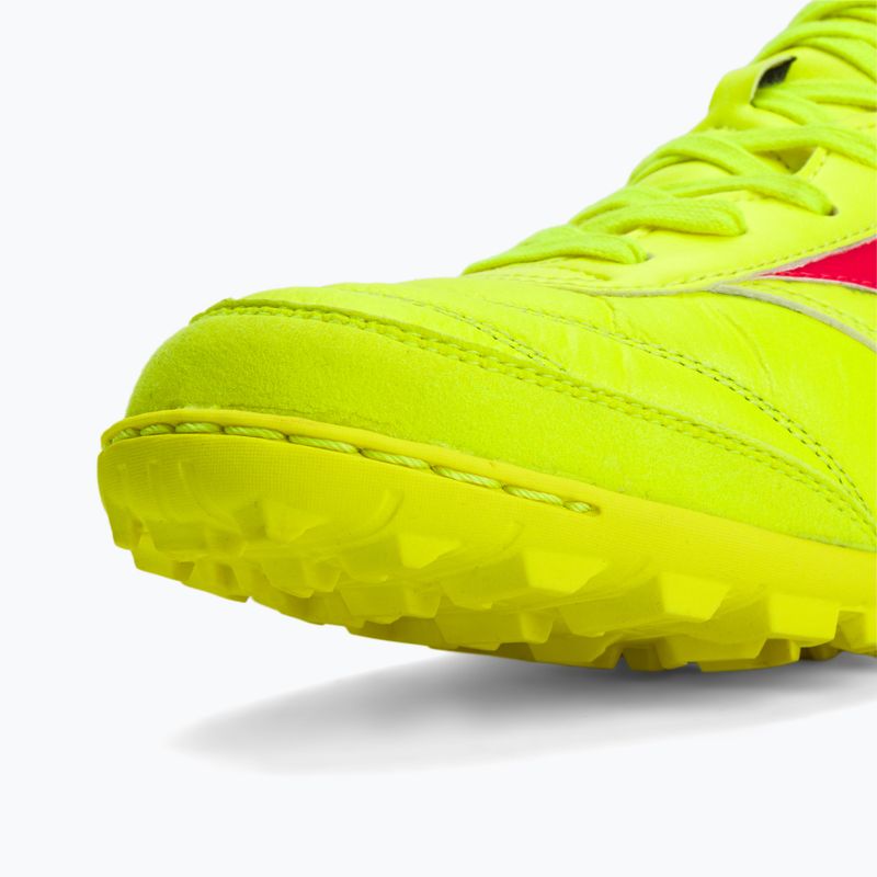 Mizuno Morelia Sala Elite TF biztonsági sárga/tüzes korall 2/galaxy ezüst férfi futballcipő 9