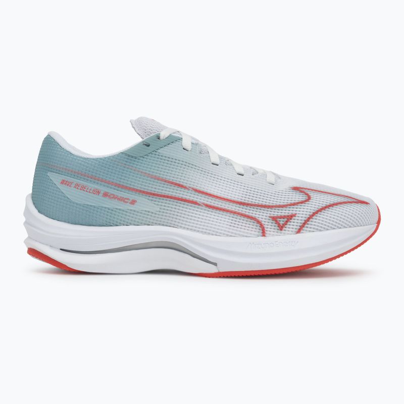 Női futócipő Mizuno Wave Rebellion Sonic 2 river white/cayenne/gray mist Mizuno Wave Rebellion Sonic 2 river white/cayenne/gray mist 2