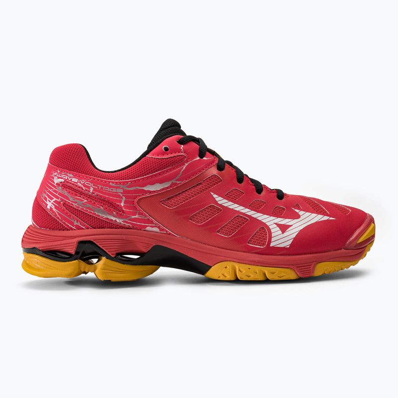 Férfi röplabda cipő Mizuno Wave Voltage radiant red/white/carrot curl 2