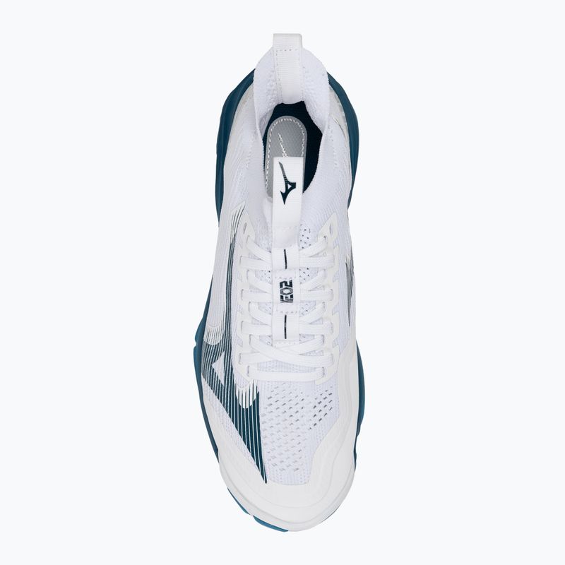 Férfi röplabdacipő Mizuno Wave Lightning Neo2 fehér/tengerészkék/ezüst 5