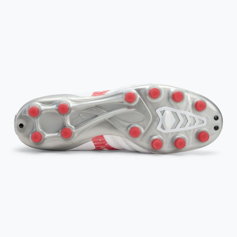 Férfi Mizuno Morelia Neo IV Pro MD labdarúgó cipő fehér/ ragyogó piros/ forró korall 4