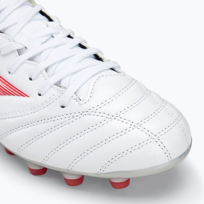 Férfi Mizuno Morelia Neo IV Pro MD labdarúgó cipő fehér/ ragyogó piros/ forró korall 7