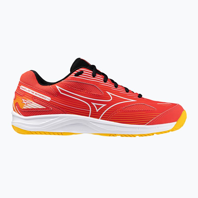 Férfi röplabda cipő Mizuno Cyclone Speed 4 radiant red/white/carrot curl 8