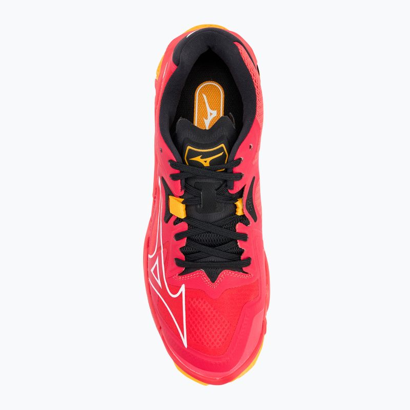 Mizuno Wave Lightning Z8 röplabda cipő ragyogó piros/ fehér/ répa curl 5