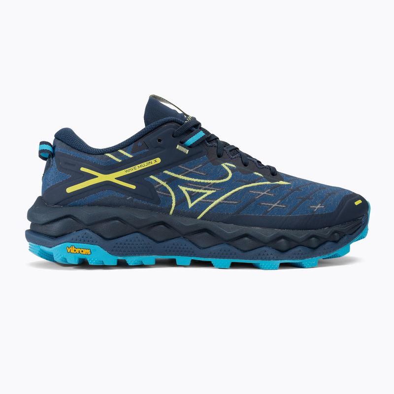 Férfi futócipő Mizuno Wave Mujin 10 dress blues/sharp green/swim cap 2
