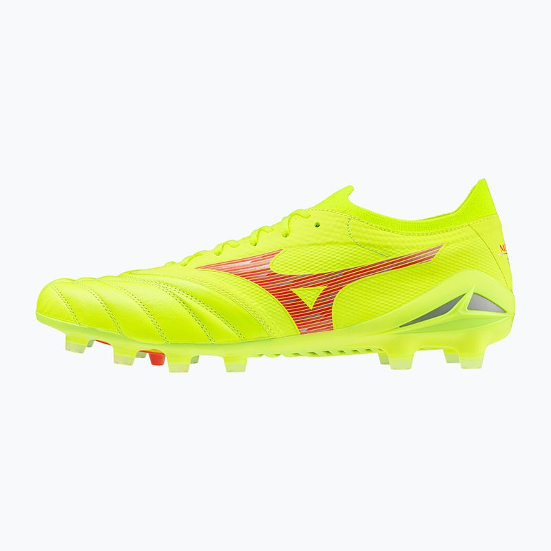 Mizuno Morelia Neo IV Β Elite MD biztonsági sárga/tüzes korall 2/galaxis ezüst férfi futballcipő 3