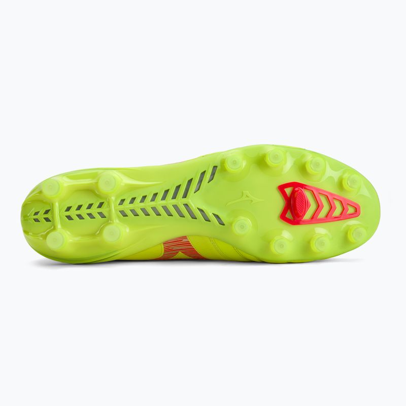 Mizuno Morelia Neo IV Β Elite MD biztonsági sárga/tüzes korall 2/galaxis ezüst férfi futballcipő 6