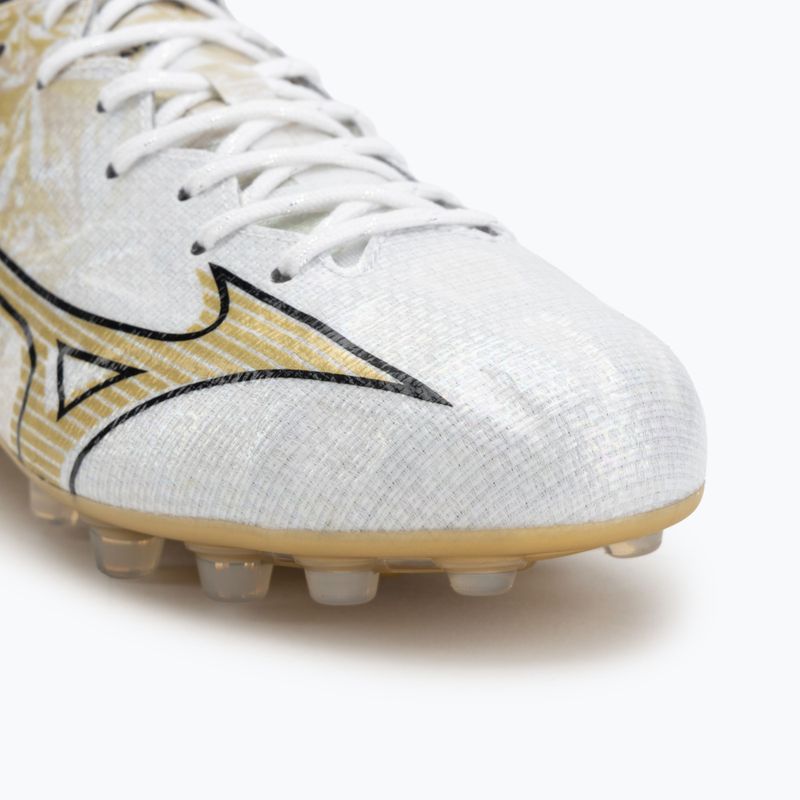 Férfi futballcipő Mizuno Alpha Japan AG fehér/gearany/fekete 7