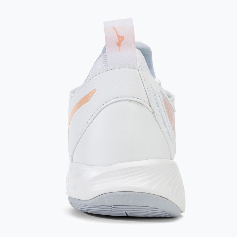 Női röplabda cipő Mizuno Wave Dimension white/peach parfait/halogen blue 6