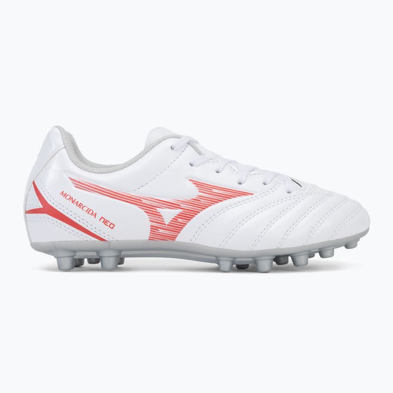 Gyermek futballcipő Mizuno Monarcida Neo III Select AG fehér/sugárzó piros 2