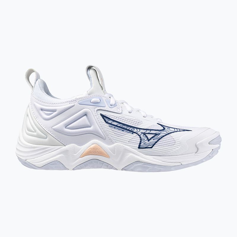 Női röplabda cipő Mizuno Wave Momentum 3 fehér/ navy peony/ barack parfait