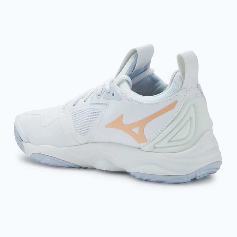 Női röplabda cipő Mizuno Wave Momentum 3 fehér/ navy peony/ barack parfait 3
