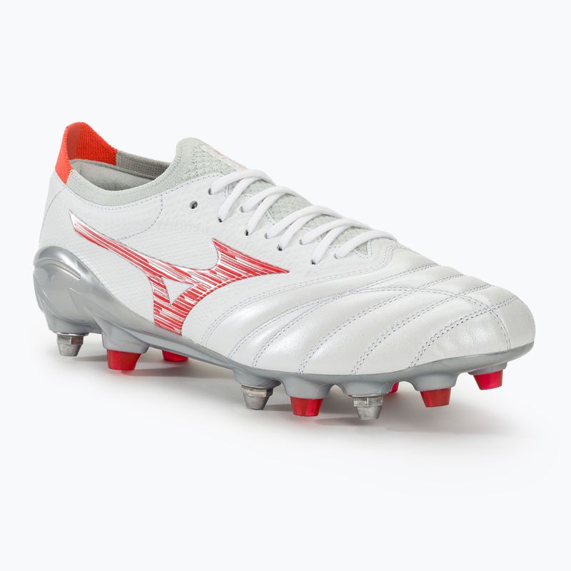 Férfi focicipő Mizuno Morelia Neo IV Β Japan Mix white/radiant red/hot coral