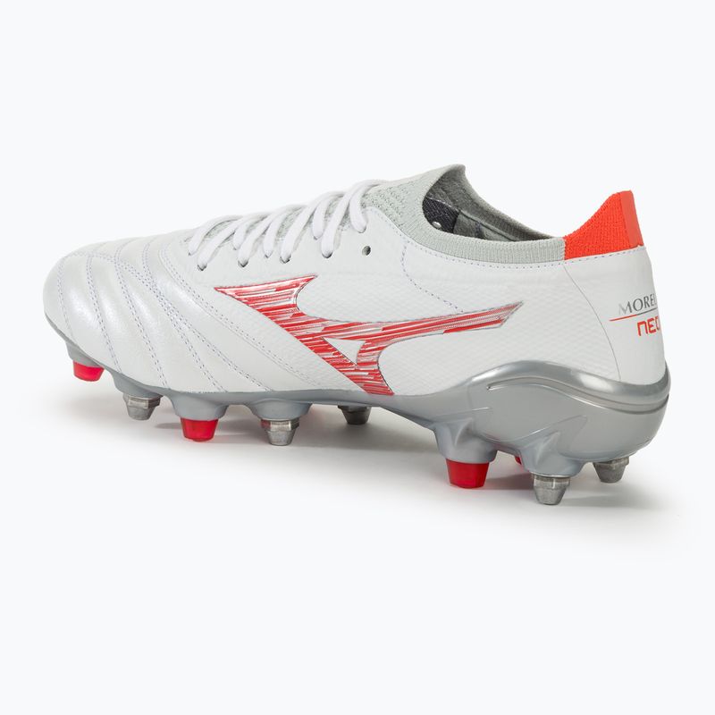 Férfi focicipő Mizuno Morelia Neo IV Β Japan Mix white/radiant red/hot coral 3