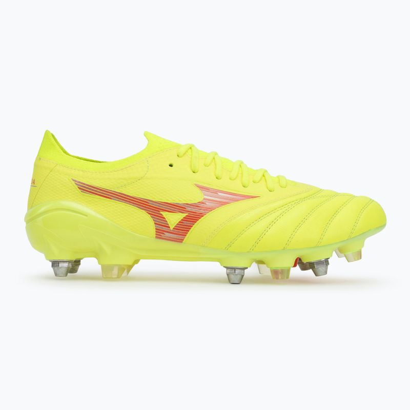 Mizuno Morelia Neo IV β Elite MIX safety yellow/fiery coral 2/safety yellow férfi futballcipő 2