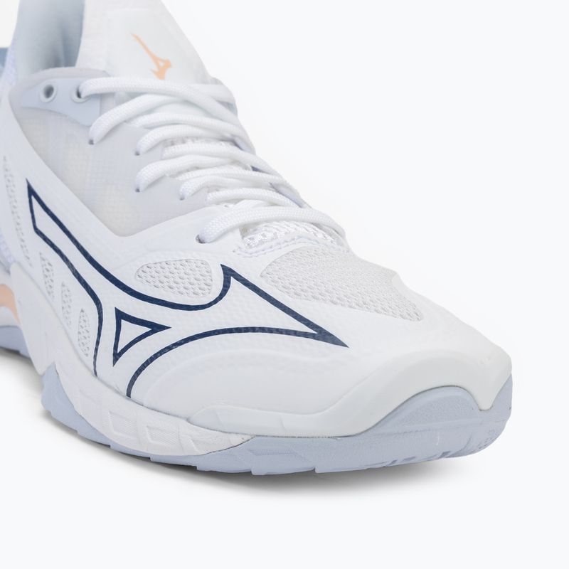 Női kézilabda cipő Mizuno Wave Mirage 5 fehér/sárga barack/barack parfait 7