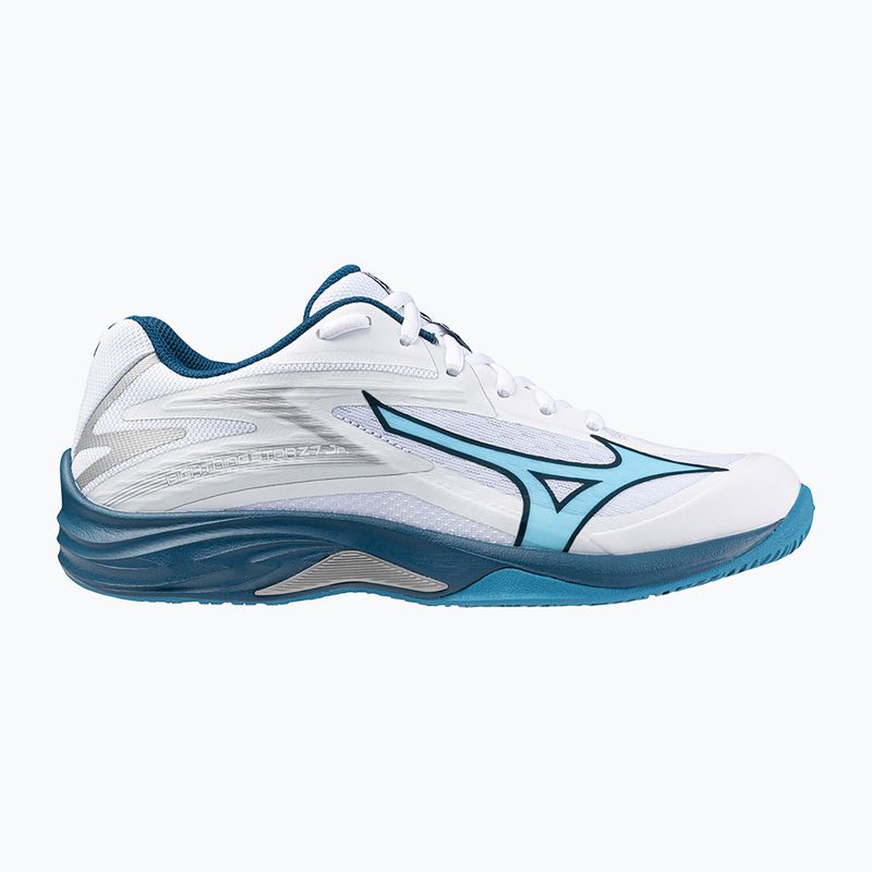 Mizuno Lightning Star Z7 fehér/tengerészkék/ezüst gyermek röplabdacipő 8