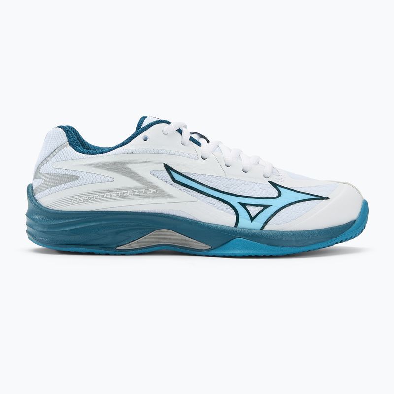 Mizuno Lightning Star Z7 fehér/tengerészkék/ezüst gyermek röplabdacipő 2