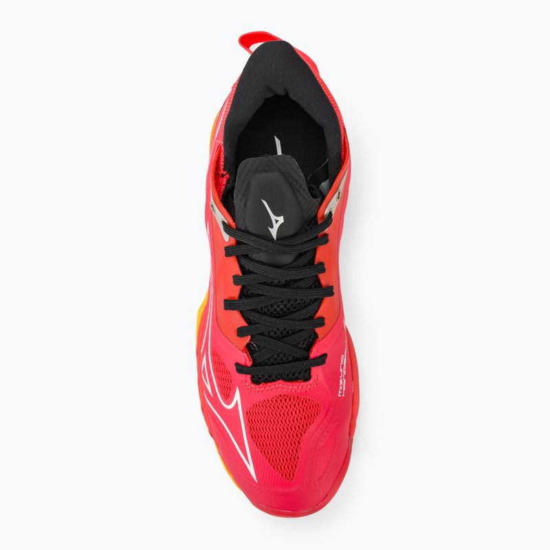 Férfi kézilabda cipő Mizuno Wave Mirage 5 radiant red/white/carrot curl 6