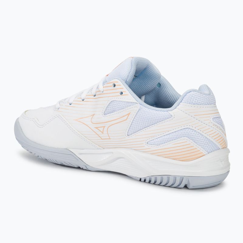 Női röplabda cipő Mizuno Cyclone Speed 4 white/peach parfait/halogen blue 3