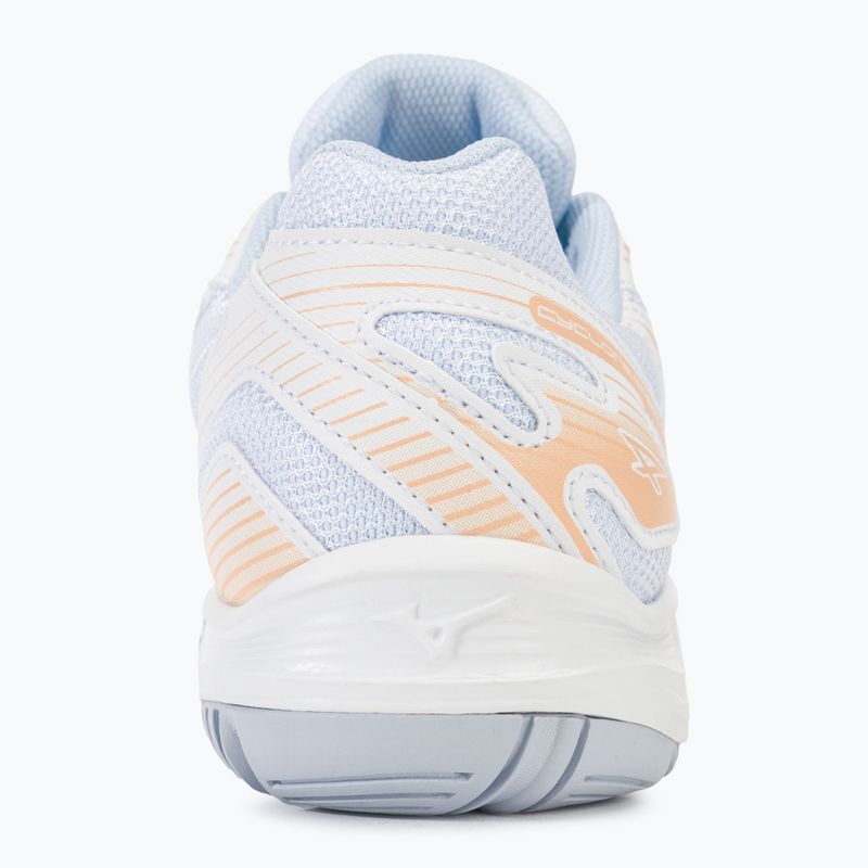 Női röplabda cipő Mizuno Cyclone Speed 4 white/peach parfait/halogen blue 6