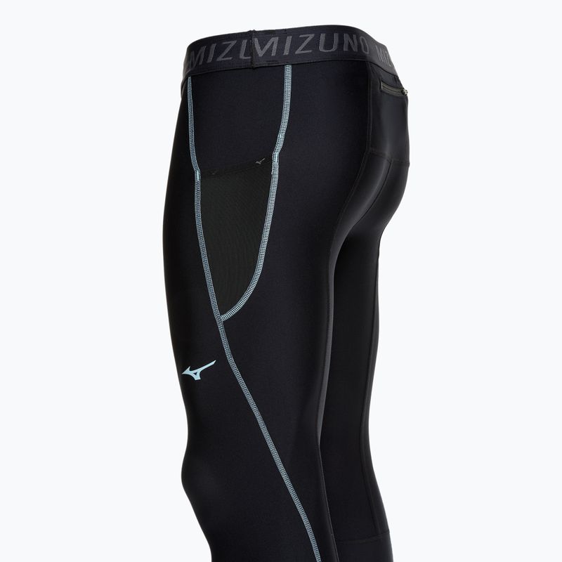Férfi futóleggings Mizuno BG3000 Long black/ aquifer 3