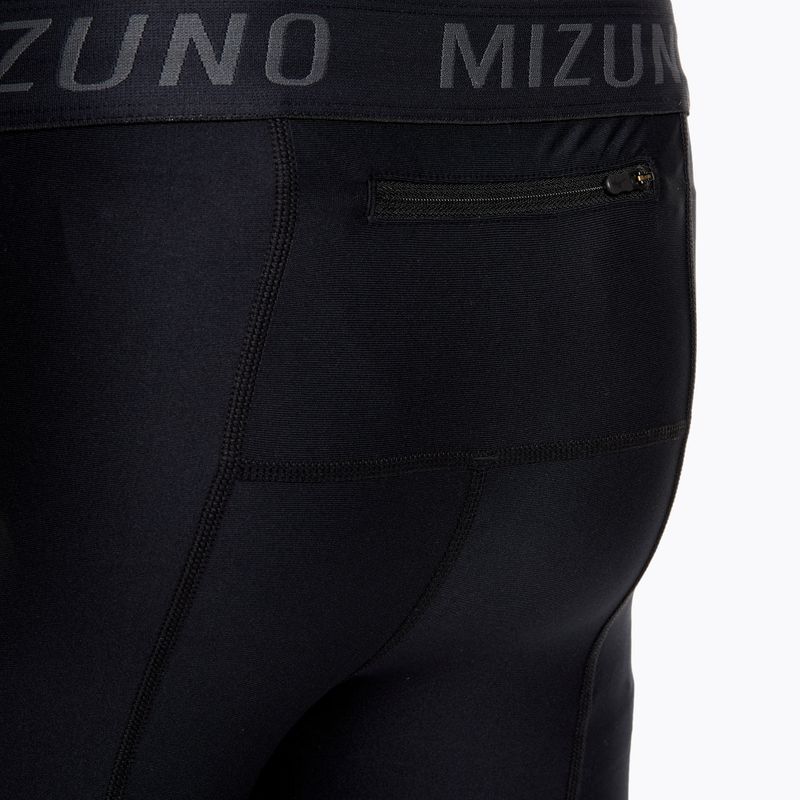 Férfi futóleggings Mizuno BG3000 Long black/ aquifer 6