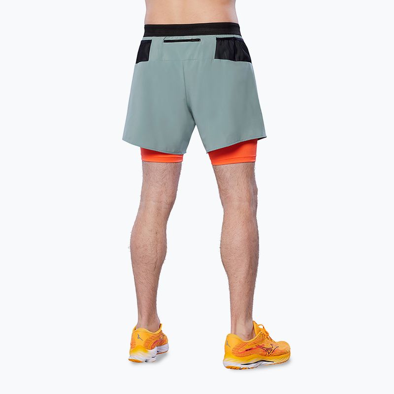 Férfi futónadrág Mizuno ER 5.5 2in1 lead/nasturtium 2