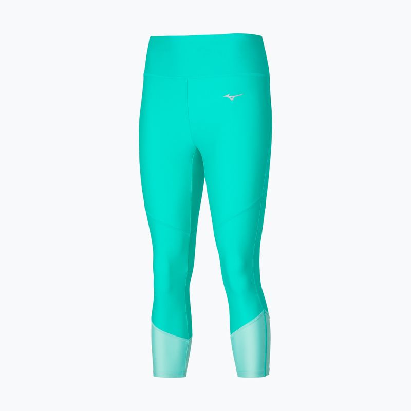 Női leggings Mizuno Impulse Core 3/4 kék türkiz Mizuno Impulse Core 3/4 kék türkiz