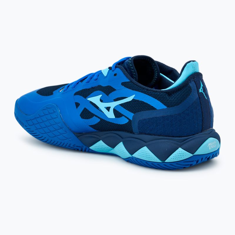 Férfi teniszcipő Mizuno Wave Enforce Tour AC mugen kék/fehér/folyókakék Mizuno Wave Enforce Tour AC mugen kék/fehér/folyókakék 3