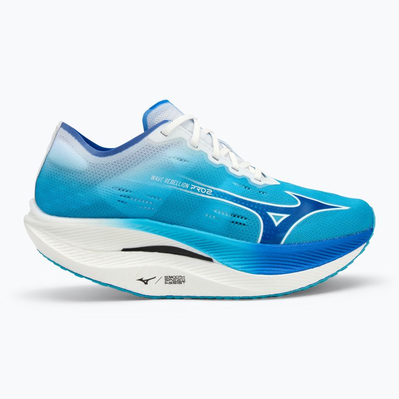 Férfi futócipő Mizuno Wave Rebellion Pro 2 river blue/mugen kék/fehér 2