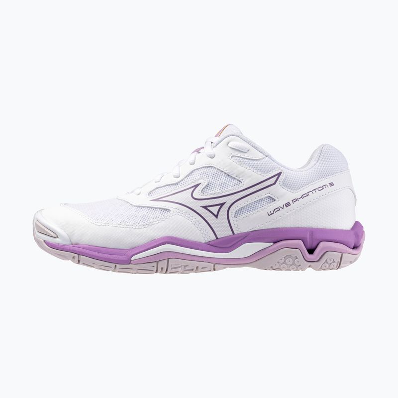 Női kézilabda cipő Mizuno Wave Phantom 3 fehér/patrician purple/quince