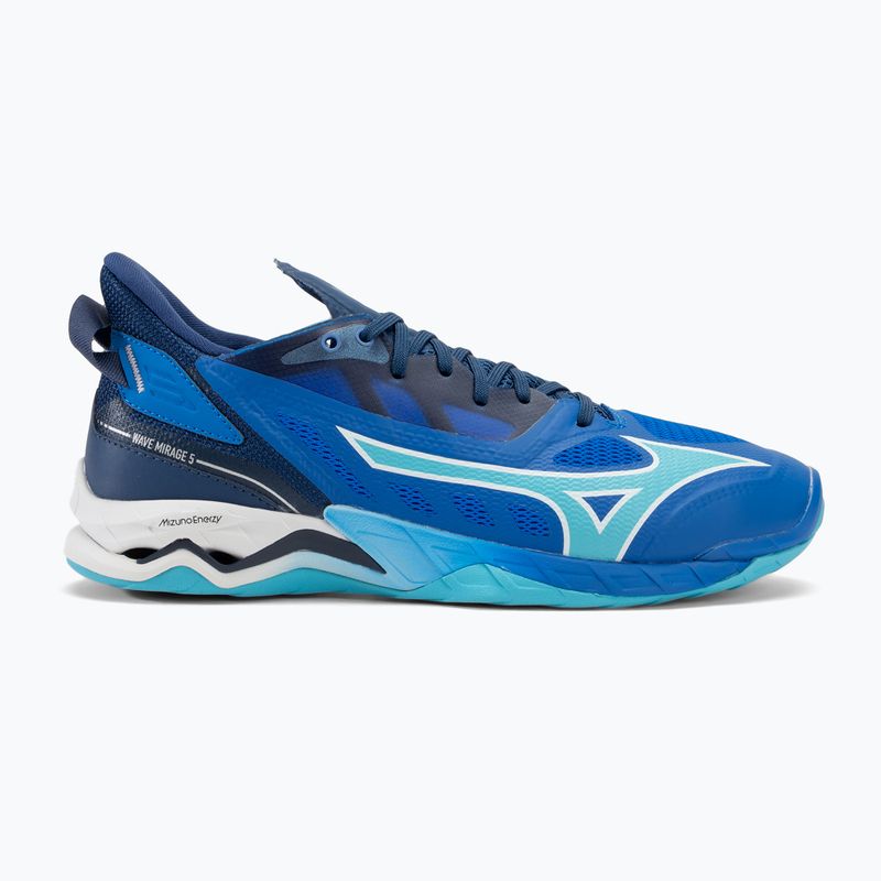 Férfi kézilabda cipő Mizuno Wave Mirage 5 mugen kék/fehér/északkék 2