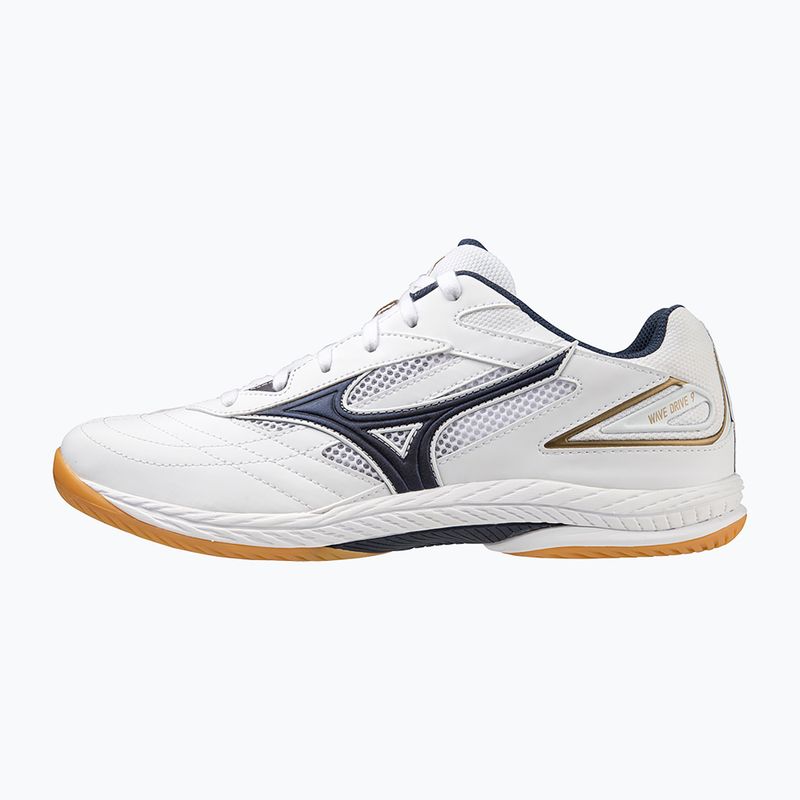 Mizuno Wave Drive 9 teniszcipő fehér/ruhakék/arany