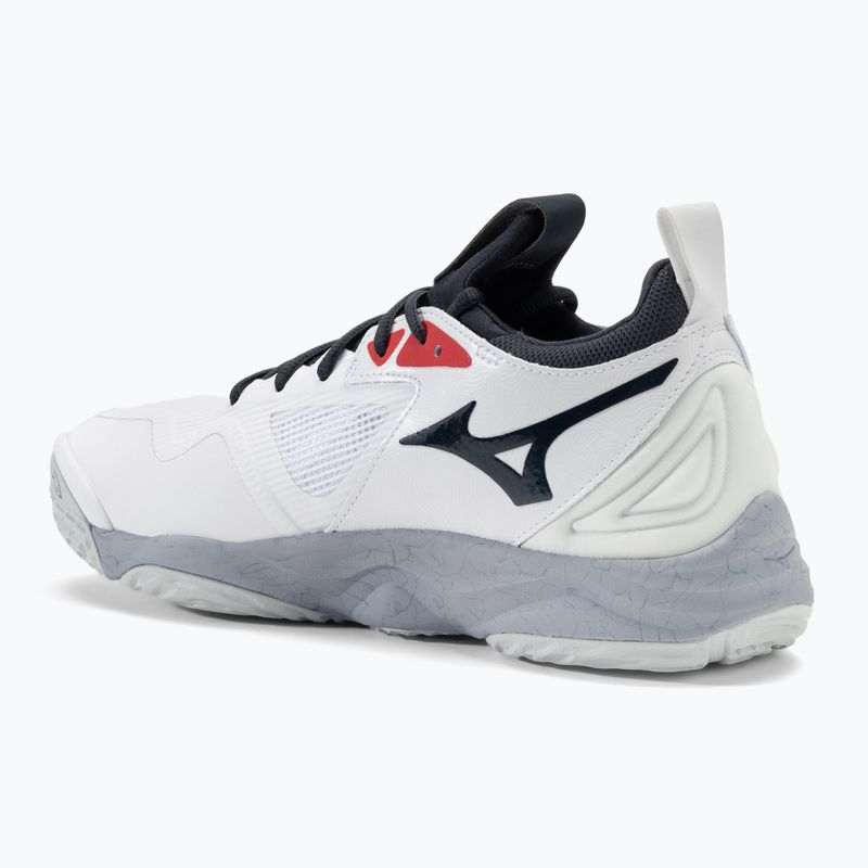 Férfi röplabda cipő Mizuno Wave Momentum 3 fehér/salsa/fekete 3