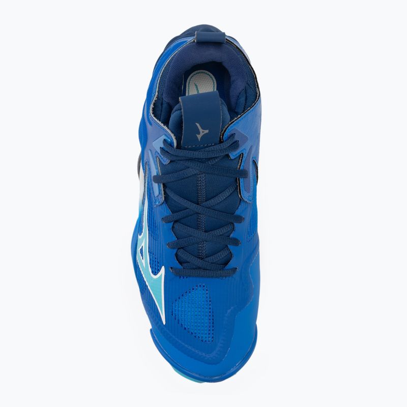 Férfi röplabda cipő Mizuno Wave Momentum 3 Mid mugen kék/fehér/északkék 5