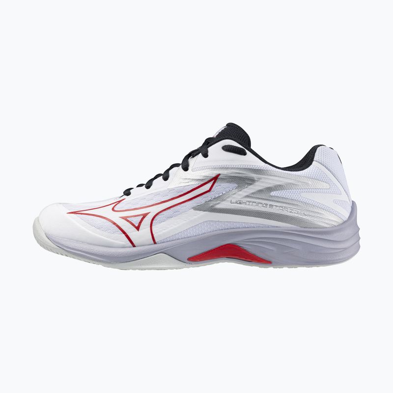 Gyermek röplabda cipő Mizuno Lightning Star Z7 fehér/szalézi/fekete 8