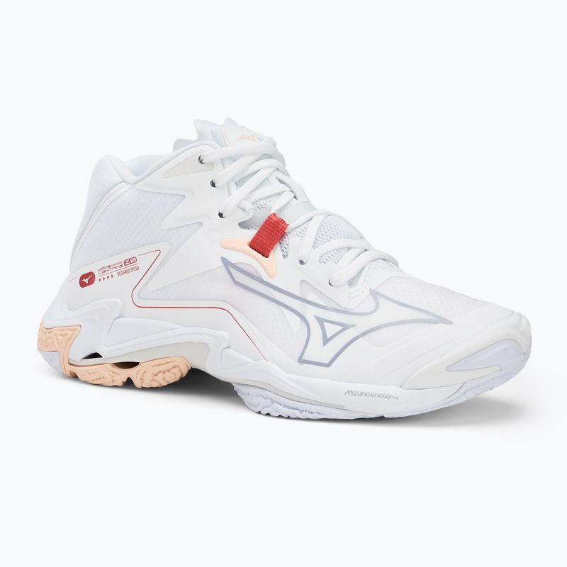 Női röplabda cipő Mizuno Wave Lightning Z8 Mid white/aleutian/cloud pink