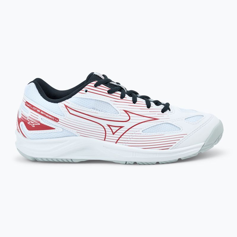 Mizuno Cyclone Speed 4 röplabda cipő fehér/szalézi/fekete 2